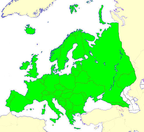 Map of Europe minibottles